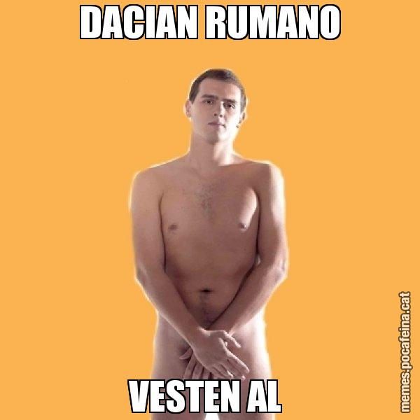 DACIAN RUMANO VESTEN AL - Albert Rivera
