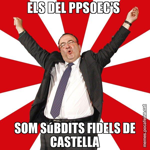 ELS DEL PPSOEC'S  SOM SúBDITS FIDELS DE CASTELLA - Miquel Iceta - 27S