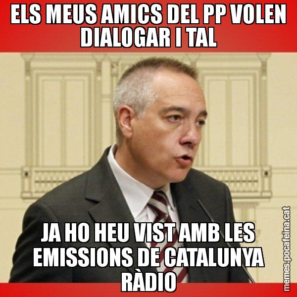 ELS MEUS AMICS DEL PP VOLEN DIALOGAR I TAL JA HO HEU VIST AMB LES EMISSIONS DE CATALUNYA RÀDIO - Pere Navarro