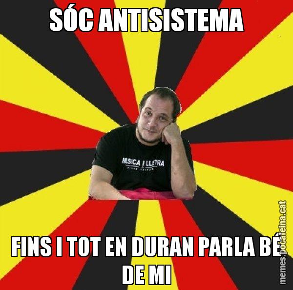 SÓC ANTISISTEMA FINS I TOT EN DURAN PARLA BÉ DE MI - David Fernàndez