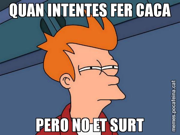 QUAN INTENTES FER CACA PERO NO ET SURT - Futurama Fry