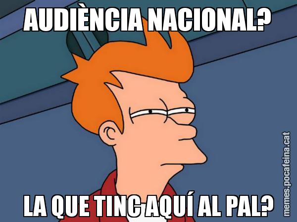 AUDIÈNCIA NACIONAL? LA QUE TINC AQUÍ AL PAL? - Futurama Fry