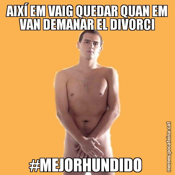 AIXÍ EM VAIG QUEDAR QUAN EM VAN DEMANAR EL DIVORCI #MEJORHUNDIDO - Albert Rivera