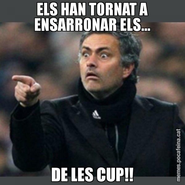 ELS HAN TORNAT A ENSARRONAR ELS... DE LES CUP!! - Mourinho