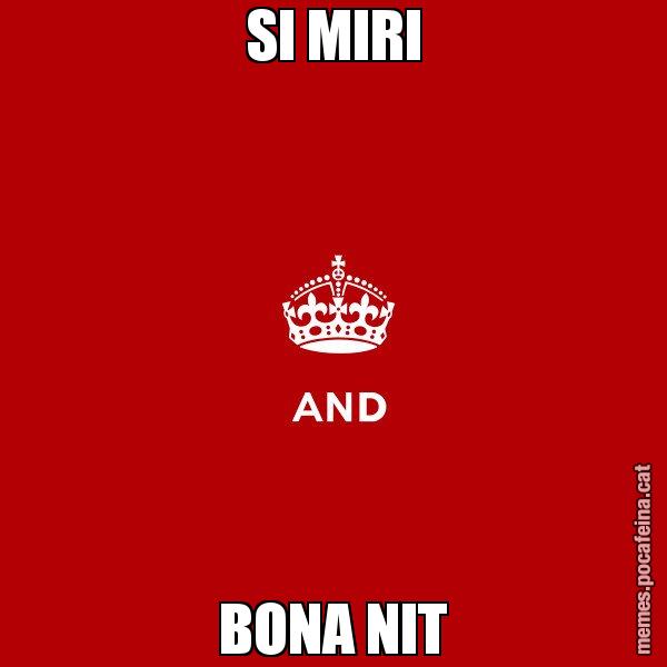 SI MIRI BONA NIT - Keep
