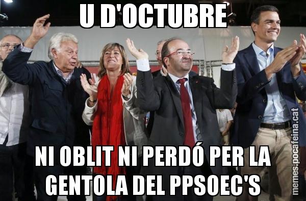 U D'OCTUBRE NI OBLIT NI PERDÓ PER LA GENTOLA DEL PPSOEC'S