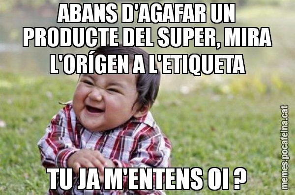 ABANS D'AGAFAR UN PRODUCTE DEL SUPER, MIRA L'ORÍGEN A L'ETIQUETA TU JA M'ENTENS OI ? - El diabòlic nen asiàtic