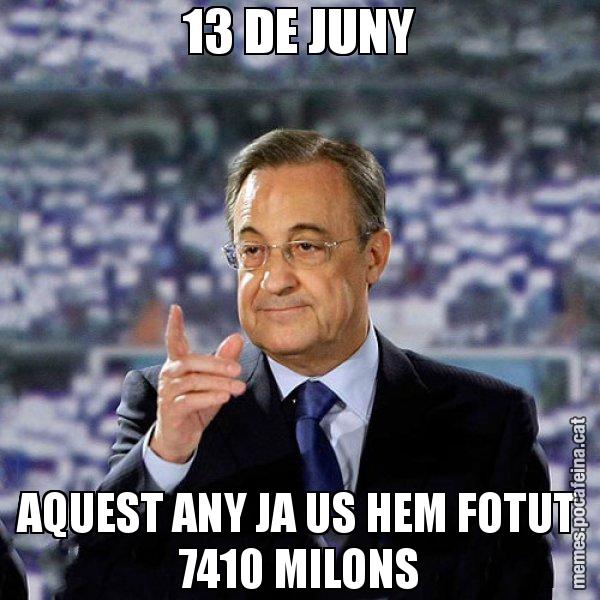 13 DE JUNY AQUEST ANY JA US HEM FOTUT 7410 MILONS - Florentino