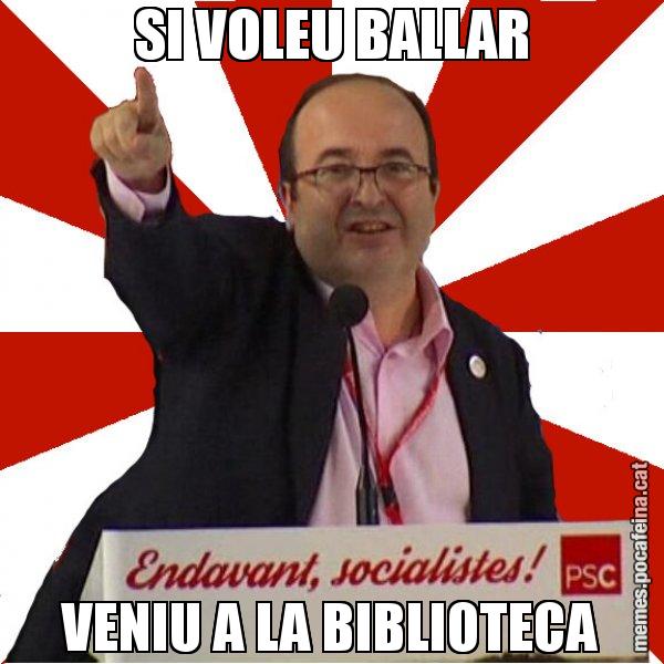 SI VOLEU BALLAR VENIU A LA BIBLIOTECA - Miquel Iceta
