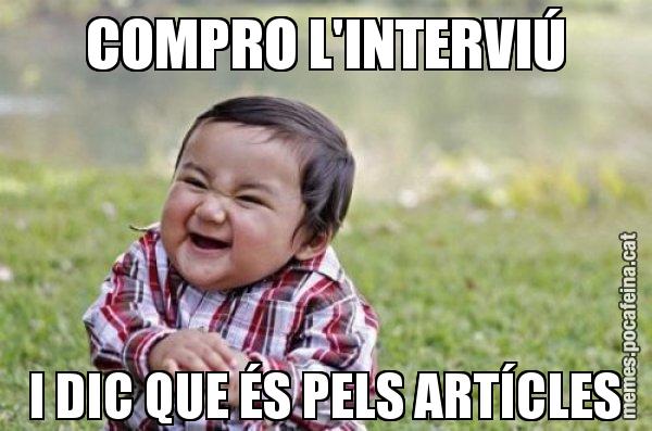 COMPRO L'INTERVIÚ I DIC QUE ÉS PELS ARTÍCLES - El diabòlic nen asiàtic