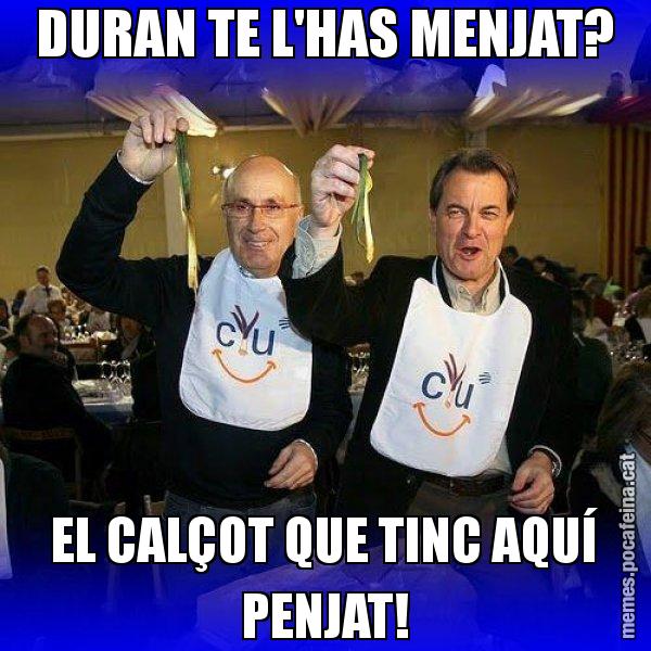 DURAN TE L'HAS MENJAT? EL CALÇOT QUE TINC AQUÍ PENJAT! - Calçotada CiU