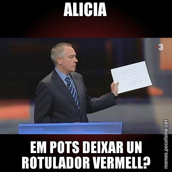 ALICIA EM POTS DEIXAR UN ROTULADOR VERMELL? - Navarro Paper