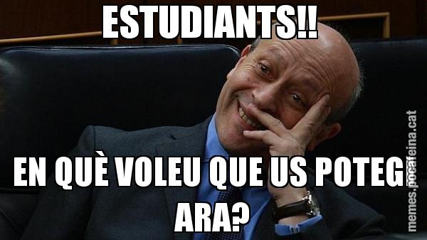 ESTUDIANTS!!  EN QUÈ VOLEU QUE US POTEGI ARA?