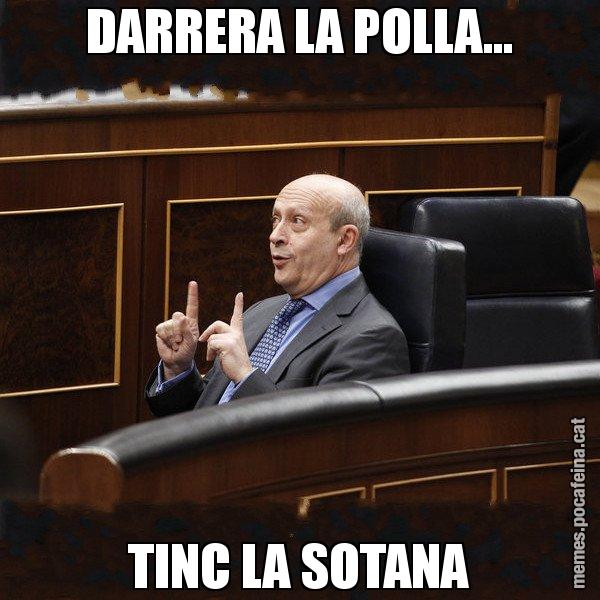 DARRERA LA POLLA... TINC LA SOTANA - Ministre Wert