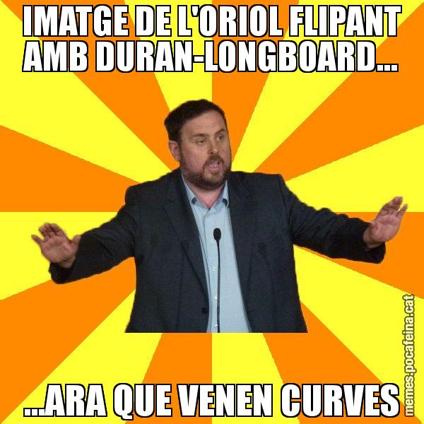 IMATGE DE L'ORIOL FLIPANT AMB DURAN-LONGBOARD... ...ARA QUE VENEN CURVES - Oriol Junqueras freeena!