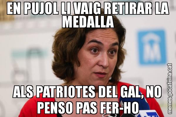 EN PUJOL LI VAIG RETIRAR LA MEDALLA ALS PATRIOTES DEL GAL, NO PENSO PAS FER-HO