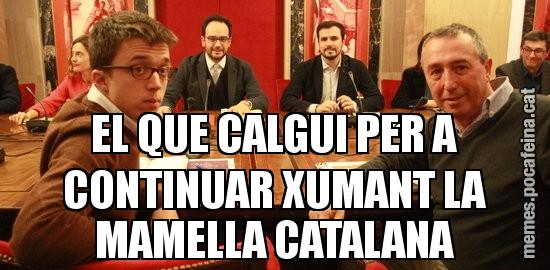 EL QUE CALGUI PER A CONTINUAR XUMANT LA MAMELLA CATALANA