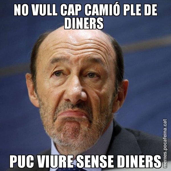 NO VULL CAP CAMIÓ PLE DE DINERS  PUC VIURE SENSE DINERS - Rubalcaba