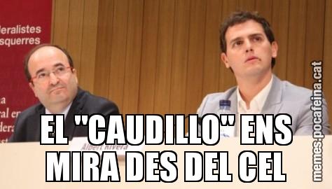 EL "CAUDILLO" ENS MIRA DES DEL CEL
