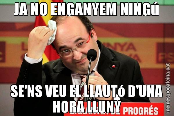 JA NO ENGANYEM NINGú SE'NS VEU EL LLAUTó D'UNA HORA LLUNY
