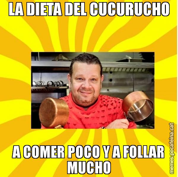 LA DIETA DEL CUCURUCHO A COMER POCO Y A FOLLAR MUCHO