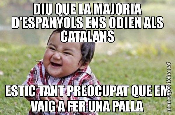 DIU QUE LA MAJORIA D'ESPANYOLS ENS ODIEN ALS CATALANS ESTIC TANT PREOCUPAT QUE EM VAIG A FER UNA PALLA - El diabòlic nen asiàtic