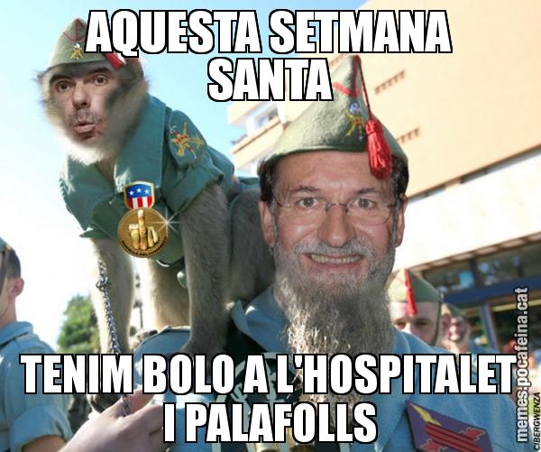 AQUESTA SETMANA SANTA TENIM BOLO A L'HOSPITALET I PALAFOLLS