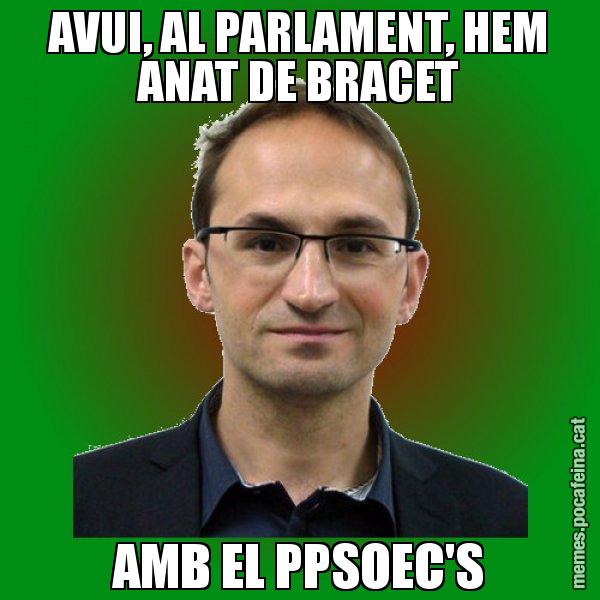 AVUI, AL PARLAMENT, HEM ANAT DE BRACET AMB EL PPSOEC'S - Joan Herrera
