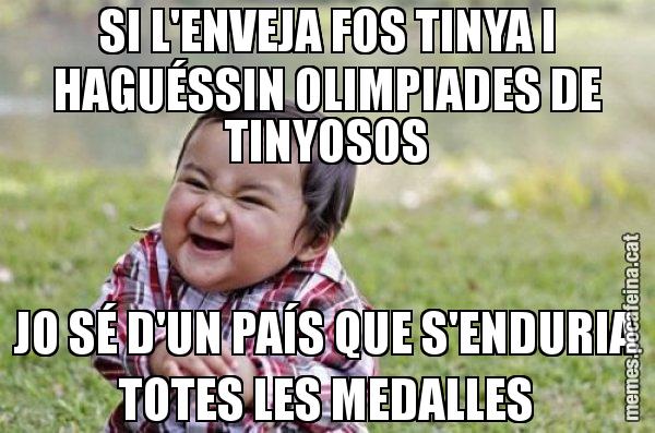 SI L'ENVEJA FOS TINYA I HAGUÉSSIN OLIMPIADES DE TINYOSOS JO SÉ D'UN PAÍS QUE S'ENDURIA TOTES LES MEDALLES - El diabòlic nen asiàtic