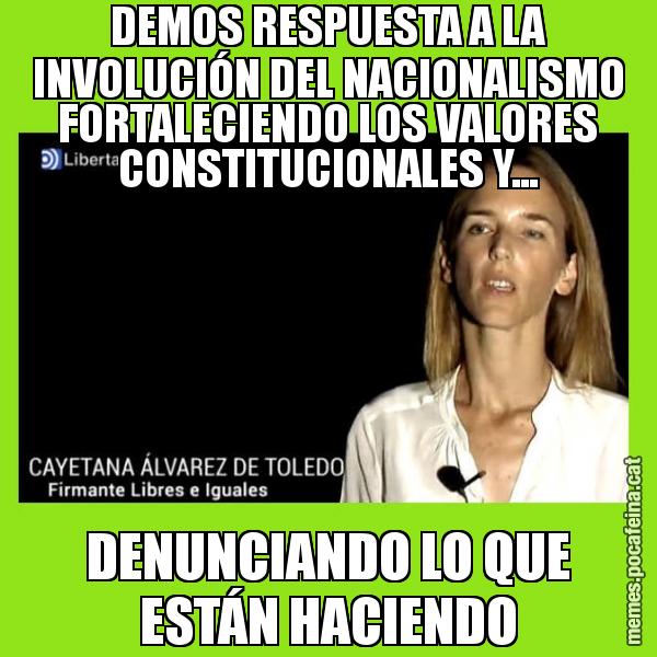DEMOS RESPUESTA A LA INVOLUCIÓN DEL NACIONALISMO FORTALECIENDO LOS VALORES CONSTITUCIONALES Y... DENUNCIANDO LO QUE ESTÁN HACIENDO