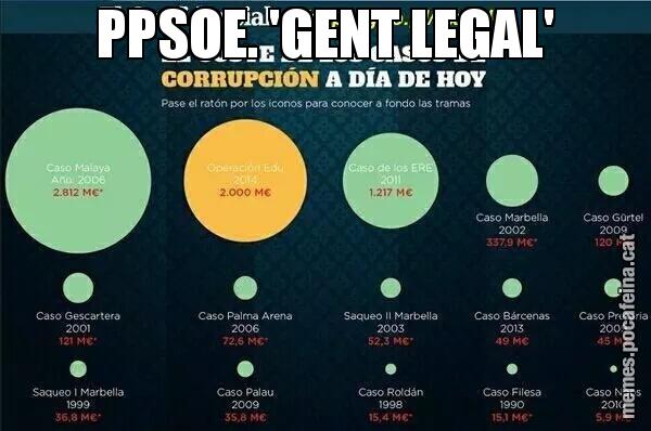 PPSOE. 'GENT LEGAL'