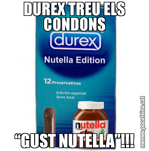 DUREX TREU ELS CONDONS “GUST NUTELLA”!!!