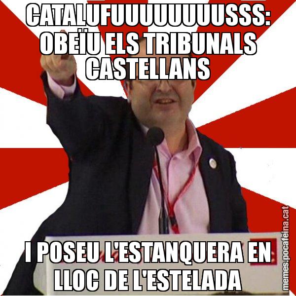 CATALUFUUUUUUUUSSS: OBEÏU ELS TRIBUNALS CASTELLANS I POSEU L'ESTANQUERA EN LLOC DE L'ESTELADA - Miquel Iceta