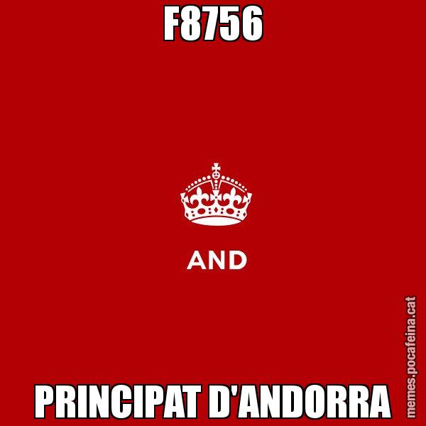 F8756 PRINCIPAT D'ANDORRA - Keep