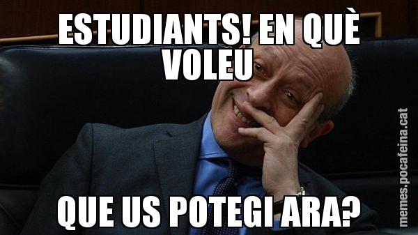 ESTUDIANTS! EN QUÈ VOLEU QUE US POTEGI ARA?