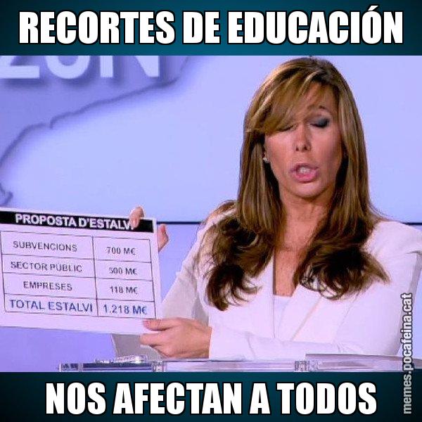 RECORTES DE EDUCACIÓN NOS AFECTAN A TODOS - Alícia Paper i Suma