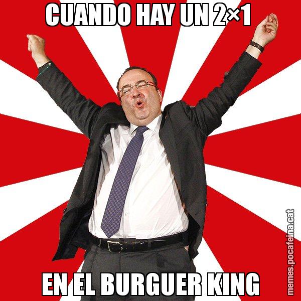 CUANDO HAY UN 2×1  EN EL BURGUER KING - Miquel Iceta - 27S