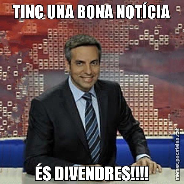 TINC UNA BONA NOTÍCIA ÉS DIVENDRES!!!! - Trollicer