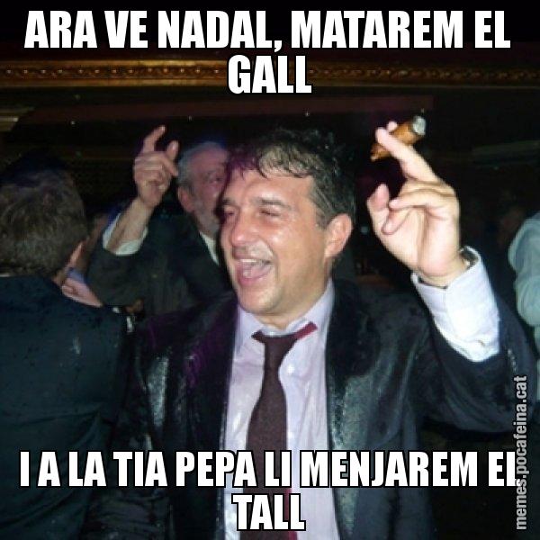 ARA VE NADAL, MATAREM EL GALL I A LA TIA PEPA LI MENJAREM EL TALL - Laporta de Festa