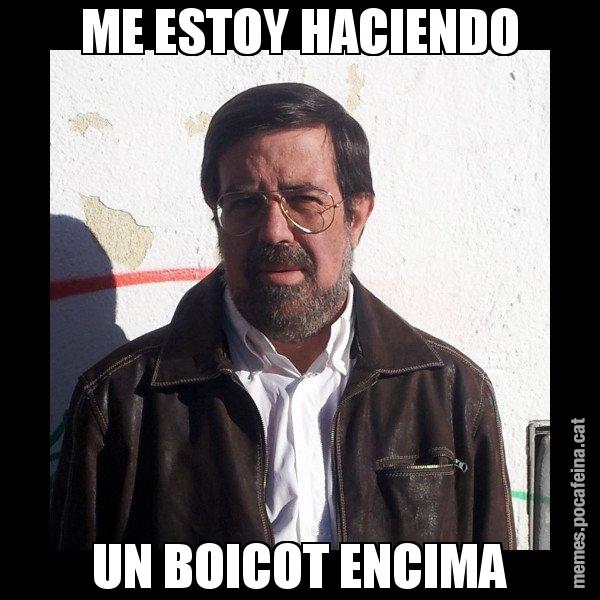 ME ESTOY HACIENDO UN BOICOT ENCIMA - E de Diego