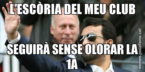 L’ESCÒRIA DEL MEU CLUB SEGUIRÀ SENSE OLORAR LA 1A