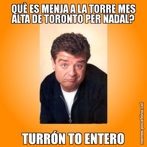 QUÈ ES MENJA A LA TORRE MES ALTA DE TORONTO PER NADAL? TURRÓN TO ENTERO - Jordi LP