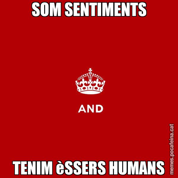 SOM SENTIMENTS TENIM èSSERS HUMANS - Keep