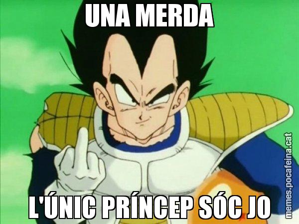 UNA MERDA L'ÚNIC PRÍNCEP SÓC JO - Vegeta