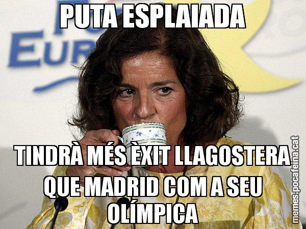 PUTA ESPLAIADA TINDRÀ MÉS ÈXIT LLAGOSTERA QUE MADRID COM A SEU OLÍMPICA - Ana Botella relaxing cup