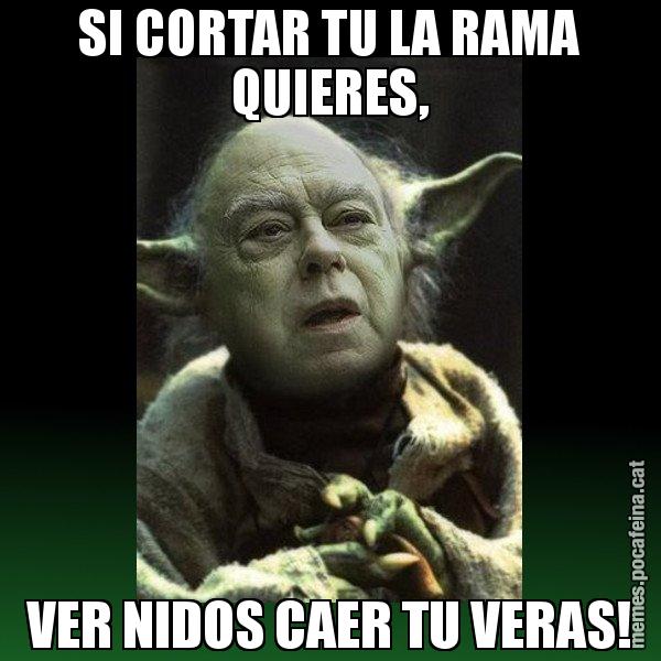 SI CORTAR TU LA RAMA QUIERES, VER NIDOS CAER TU VERAS! - Yodi Pujol