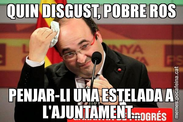 QUIN DISGUST, POBRE ROS PENJAR-LI UNA ESTELADA A L'AJUNTAMENT...