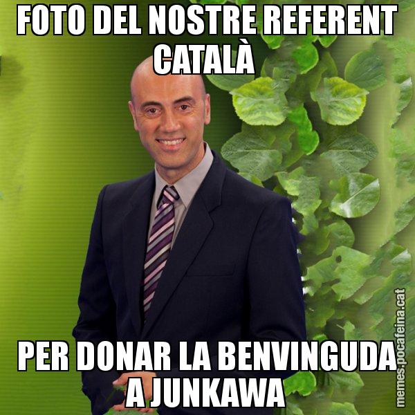 FOTO DEL NOSTRE REFERENT CATALÀ  PER DONAR LA BENVINGUDA A JUNKAWA - Tomàs Molina