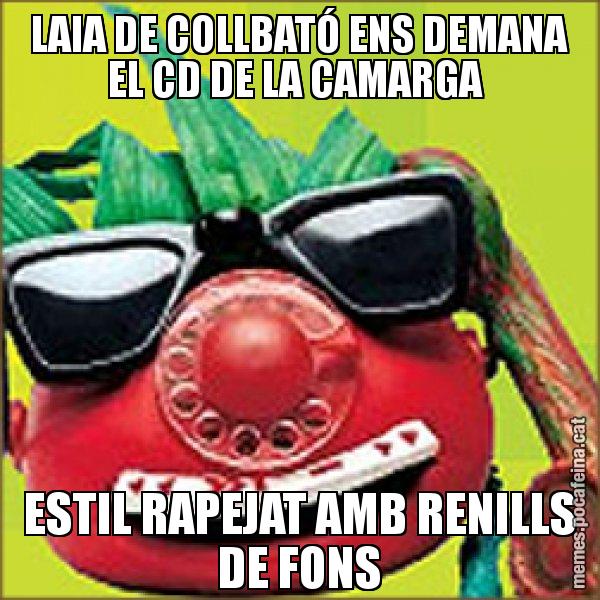 LAIA DE COLLBATÓ ENS DEMANA EL CD DE LA CAMARGA  ESTIL RAPEJAT AMB RENILLS DE FONS - Tomàtic