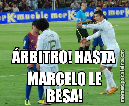 ÁRBITRO! HASTA MARCELO LE BESA!